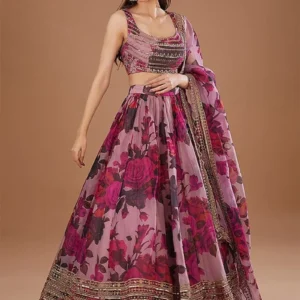 purple organza floral digital print gota work glamorous lehenga ghsde2024011pu u